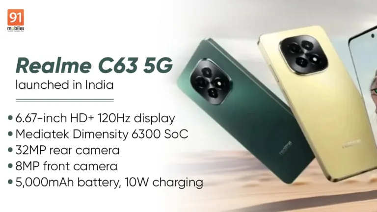 Realme C63 5G price