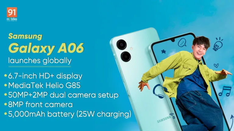 Samsung Galaxy A06 with dual cameras, MediaTek Helio G85 SoC launched in Vietnam: price, specs