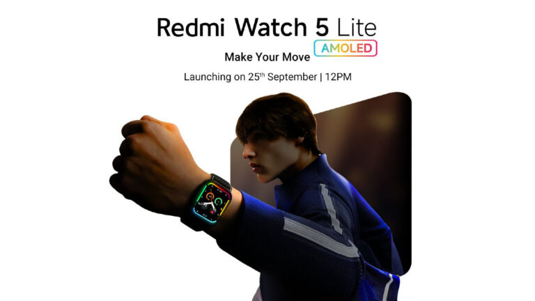 Redmi Watch 5 Lite launching in India on September 25th