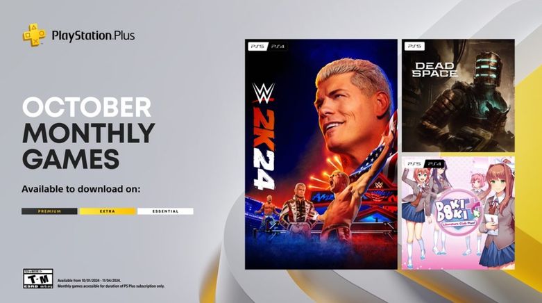 PS Plus free games for October 2024 – WWE 2K24, Dead Space, and more