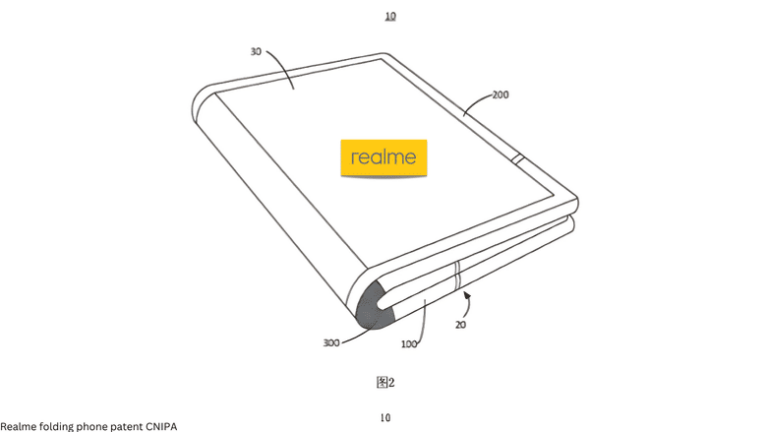 Realme folding phone design patent spotted on China’s regulatory site