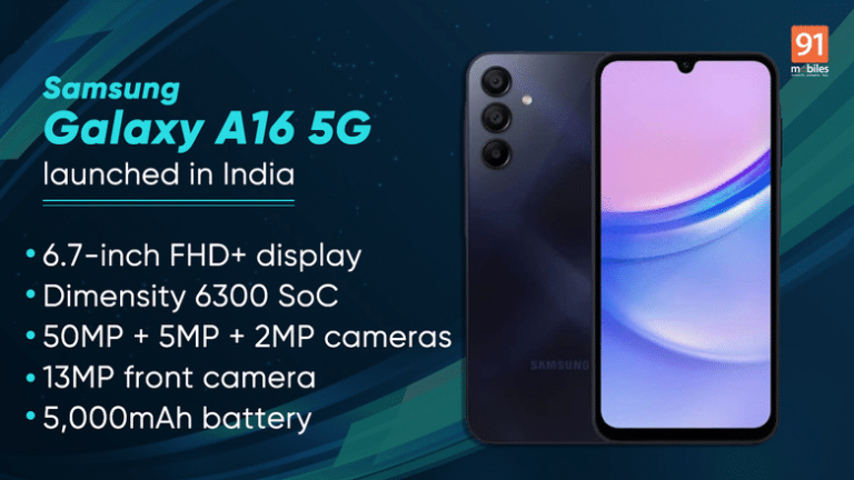 Samsung Galaxy A16 5G with 6 years of Android updates, MediaTek Dimensity 6300 launched in India: price, specifications