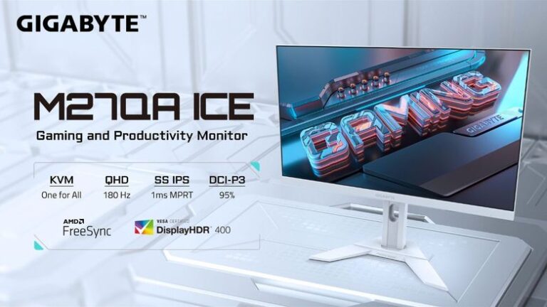 Gigabyte M27QA Ice 27-inch monitor with 180Hz refresh rate launched in India: price, specifications