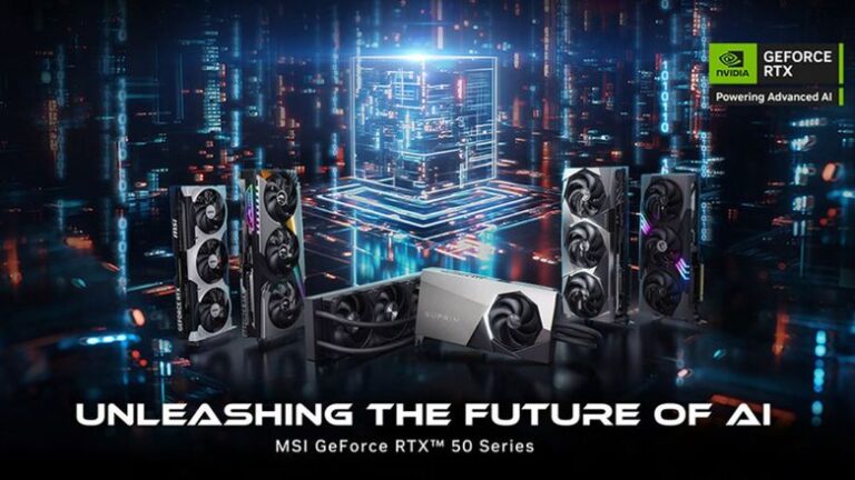 MSI graphic cards with NVIDIA GeForce RTX 50 series GPUs launched at CES 2025