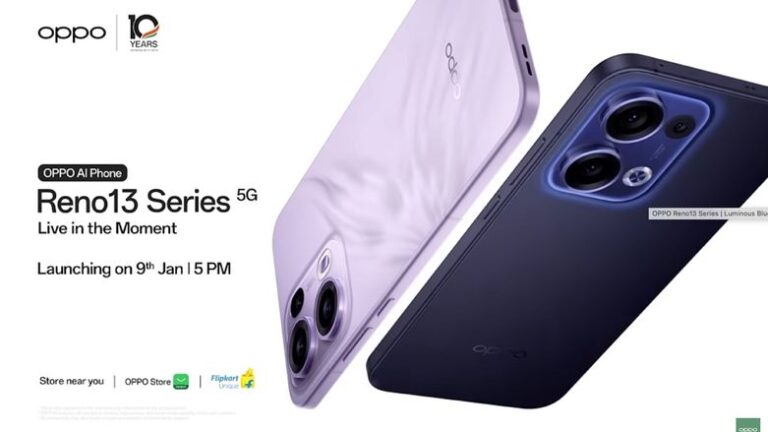 OPPO Reno 13 series launching in India on January 9th, key specs and Flipkart availability confirmed