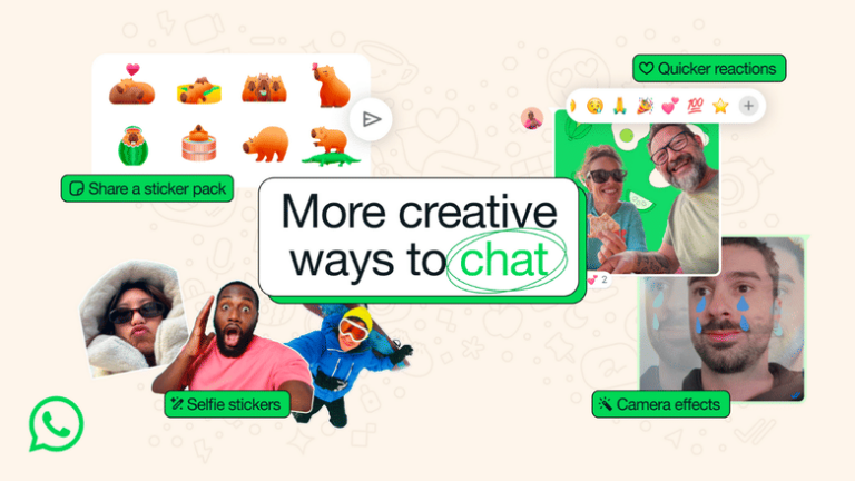 WhatsApp adds quicker reactions, selfie stickers, sticker pack sharing; Meta AI widget in the works