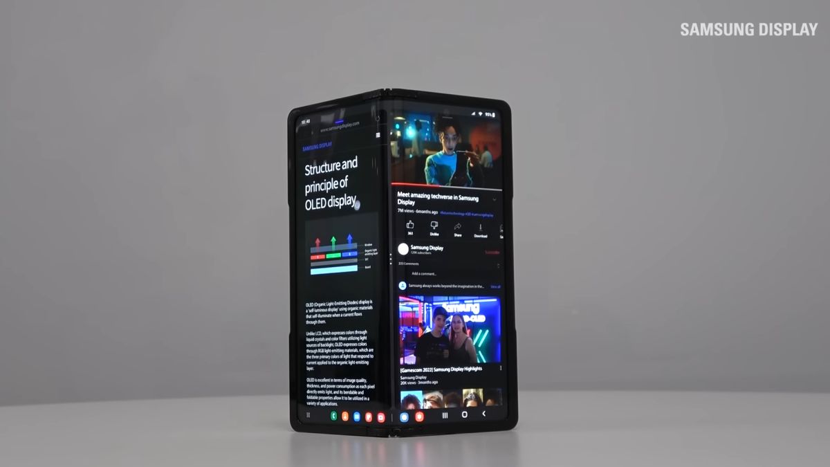 Samsung Foldable With 360-Degree Inward and Outward Folding Support Spotted in Patent Application