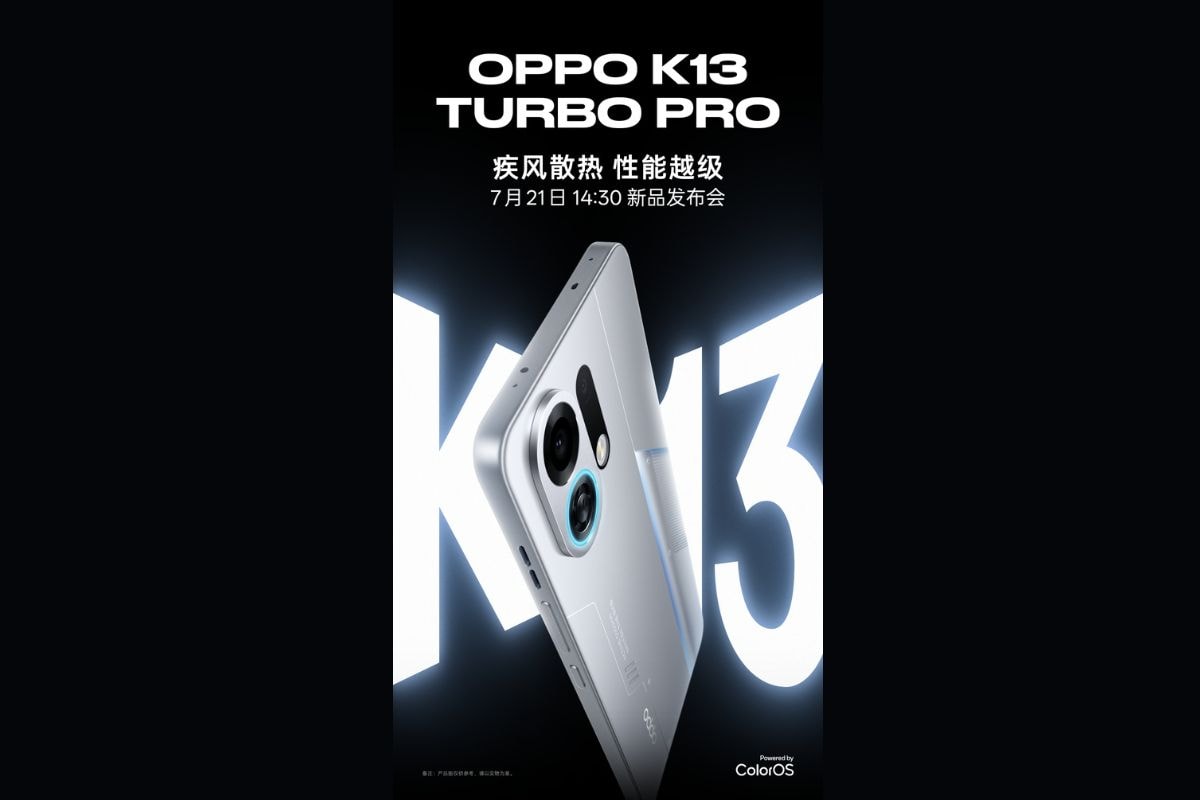 Oppo K13 Turbo, K13 Turbo Pro Design, Colour Options Revealed Ahead of July 21 Launch
